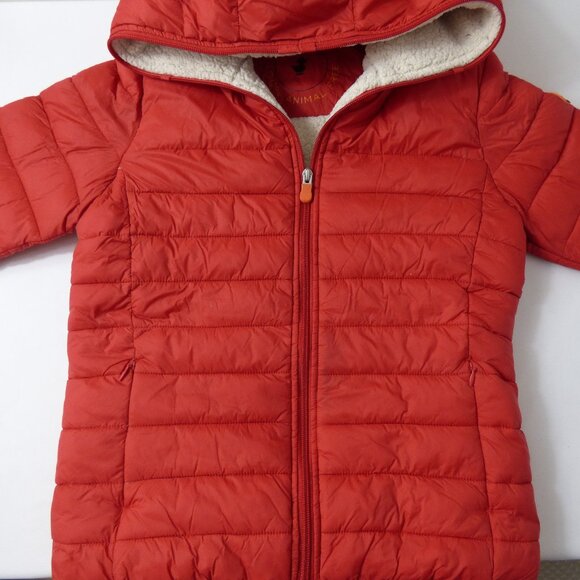 Save the Duck Kids' Red Puffer Jacket Mod. Finnegan, Size 12 - Picture 1 of 6